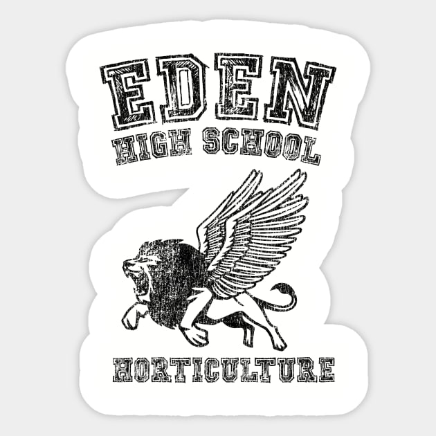 Eden High School PE Shirt Sticker by JezusPop!